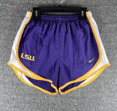 Nike LSU Tigers Womens Dri-Fit Running Short (S) USED - Image 1 of 4