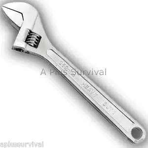Llave ajustable de 10" gas agua apagado emergencia terremoto herramienta de supervivencia kit - Imagen 1 de 1