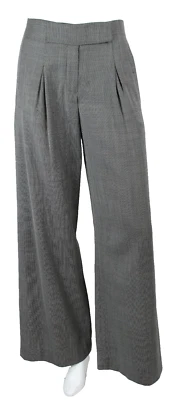 Pantalones CHRISTIAN LACROIX Vintage Gris Lana Ojo de Pájaro Tejido Pierna Ancha 38 Foto 1 de 4