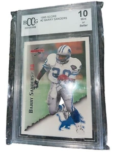 Barry Sanders 1995 Score Grade Beckett 10 Mint NLF FOOTBALL HOF Rare - Picture 1 of 3