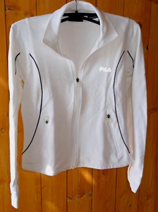 *Sporjacke Fila weiß, Sommerjacke, Gr. 36, 95%Cotton, 5%Elastan, - Bild 1 von 4