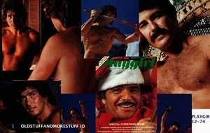 PLAYGIRL 12-74 DECEMBER 1974 HAIRY TERRY BURT REYNOLDS NUDE SKIERS WOODY PARKER - Picture 1 of 2