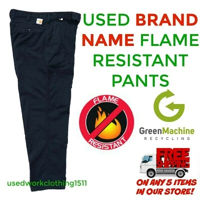 USED Flame Resistant FR Work Pants Cintas Redkap Unifirst G&K etc - Image 1 of 4