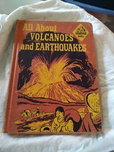 ALL ABOUT VOLCANOES AND EARTHQUAKES BY FREDERICK H POUGH 1953 HARDCOVER BOOK - Picture 1 of 10