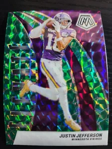 2024 Panini Mosaic Justin Jefferson Elevate Green #12 Vikings - Picture 1 of 2