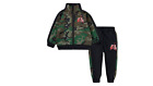 Nike Air Jordan tout-petit garçons veste et pantalon zippés complète survêtement ensemble de 2 pièces camouflage 3T