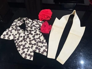 Antique 1920s Collars and Red Scarfs - Picture 1 of 6
