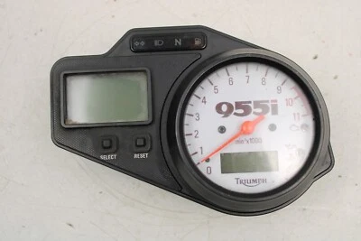 TRIUMPH SPEED TRIPLE 955i 13K MILES SPEEDOMETER DASHBOARD INSTRUMENT 2004 (E) - Image 1 of 4