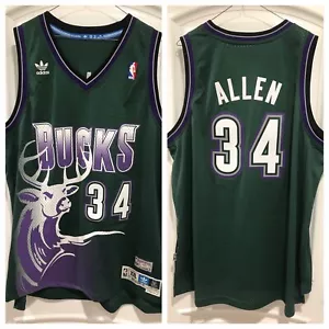 Ray Allen Milwaukee Bucks HWC Swingman (2XL, nuovo senza etichette) fondo di magazzino - Foto 1 di 8