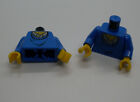 Lego 2 Torso Blau Zb Stadt City Büro Figuren Oberkörper Einzelteil Zubehör Neu