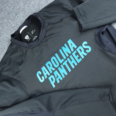 Nike Shirt Mens 3XL NFL Carolina Panthers Fitted Equipment Player Issued #74 Cover
