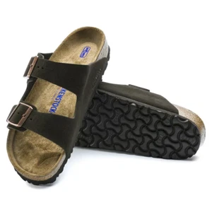 Birkenstock Arizona 951311 Sandal Men's US 11-11.5 Gray Suede Slide ZPO1823 - Picture 1 of 12