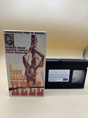 A TOWN CALLED HELL VHS Good Times Home Video Robert Shaw Telly Savalas - Image 1 of 4
