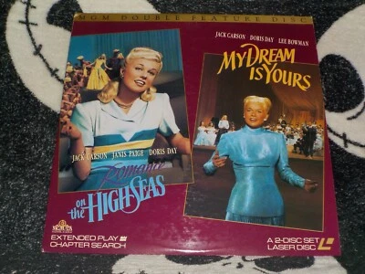 Romance on the High Seas & My Dream Is Yours Laserdisc LD Doris Day Free Ship$50 - Image 1 of 3