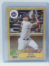 Pete Alonso 2020 Topps Throwback Thursday 1987 Topps Future Stars New York Mets