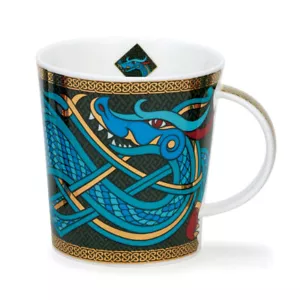 Tazas Dunoon - Verde CAIR Dragons - 480 ml / 16,23 oz - 1 taza china de hueso fino - Imagen 1 de 1