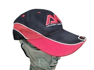 ARCHERY RESEARCH Black Red Deer Bow Hunting Ram Cam Strap Back Hat - Picture 1 of 13