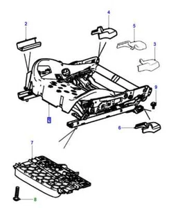 C2C21109 Jaguar Front Right Hand Seat Slide - Picture 1 of 1