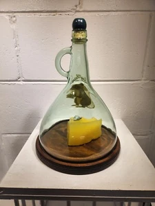 Say Cheese handcrafted glassware vintage original. Party cheese and crackers  - Picture 1 of 8