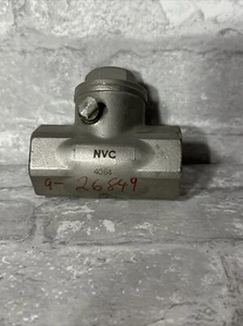 NVC 1” NPT Swing Check Valve Stainless Steel Plumbing Fittings - Picture 1 of 4