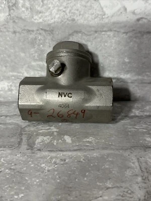 NVC 1” NPT Swing Check Valve Stainless Steel Plumbing Fittings - Image 1 of 4