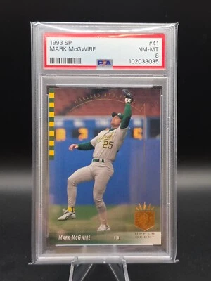 1993 Upper Deck SP Mark McGwire PSA 8 Low Pop! - Image 1 of 2
