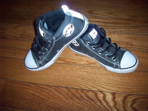 Sneakers Converse All Star Street Mid Junior giovanili grigio tela taglia 3