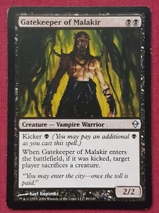 Magic The Gathering ZENDIKAR GATEKEEPER OF MALAKIR black card MTG - Bild 1 von 2