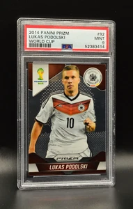 2014 Panini Prizm World Cup Lukas Podolski #92 PSA 9 Germany Koln Arsenal - Picture 1 of 2