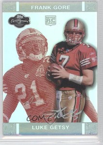 2007 Co-Signers Red Changing Faces Hyper Silver Luke Getsy Frank Gore Rookie RC