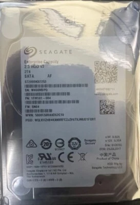 **ZERO HOURS*-ST2000NX0253 Seagate Enterprise 2TB,Internal,7200 RPM,2.5 inch - Image 1 of 3