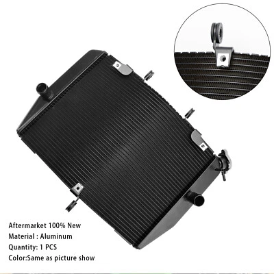 Radiator Cooling Engine Cooler For Kawasaki ZX-6R ZX636 2024-2025 Black Foto 1 de 4
