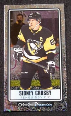 #P-35 Sidney Crosby 2021-22 O-Pee-Chee Premier Tallboys Patterned Foil Rainbow - Image 1 of 2