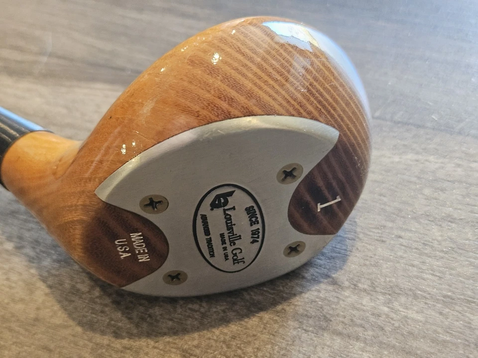 Louisville Golf 1 Wood Persimmon DRIVER RH Steel Made In USA - Image 1 of 4
