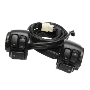 Pack-2 Motorbike 2.5Cmhandle Bar Control Switch with Wiring for Sportster - Picture 1 of 6