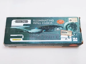 1998 STAR TREK WESCO INSURECTION BELEUCHTENDE WANDUHR ENTERPRISE NCC-1701-E - Bild 1 von 12