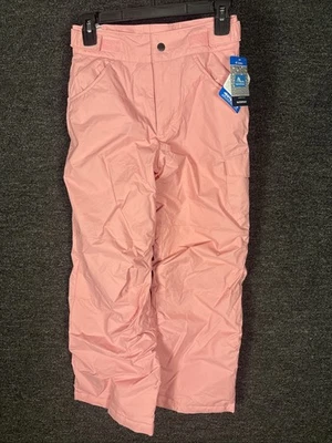NEW Columbia Youth Med Snow/Ski Pants Fleece Lined Light Pink - Image 1 of 4