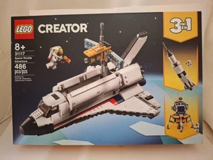"LEGO" #31117 "CREATOR" 3 in 1 486 PCS SPACE SHUTTLE ADVENTURE NEW IN BOX - Picture 1 of 8