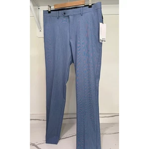 NWT Bar III Stretch Slim Fit Dress Pants Slacks Blue Size 34x34 Work Profession - Picture 1 of 7