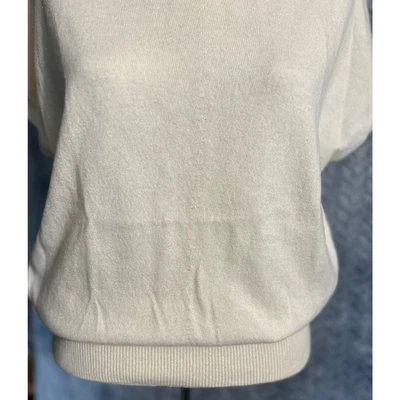 Теория крышка рукав кашемир пуловер слоновой кости размер P классический мягкий теплый повседневный      - Изображение 1 из 4