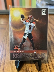 Donruss Optic Joe Burrow Rising Suns 2021 #RS-7 Cincinnati Bengals NFL - Imagen 1 de 2