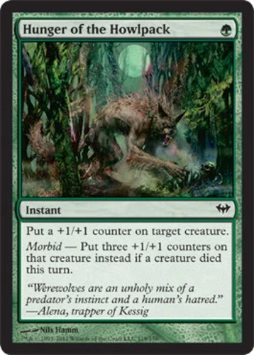 Hunger of the Howlpack - Dark Ascension #119/158 MTG Magic The Gathering - Image 1 of 1