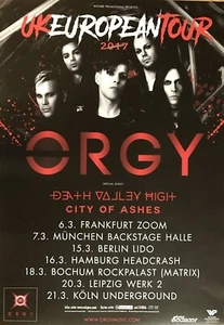 ORGY 2017 TOUR - orig. Concert Poster -- Konzert Plakat - DIN A1 - Picture 1 of 1