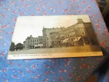 (1032) Old Postcard  1912 Ill. Main St. East Side Looking North Jefferson Wis