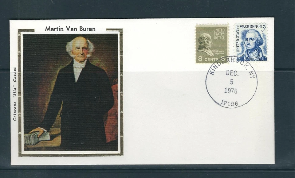 USA Presidents / Martin Van Buren . (  NOT A FDC ). Colorano Silk Cachet - Image 1 of 1