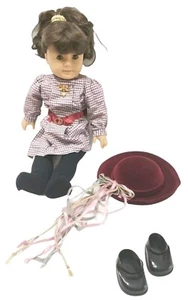 VTG American Girl Doll Samantha Pleasant Company 18 Inch w/ Dress Shoes Hat EUC - Picture 1 of 10