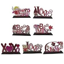Table Ornaments Wood Couple Figurines Cartoon Home Decoration Love Family Gift