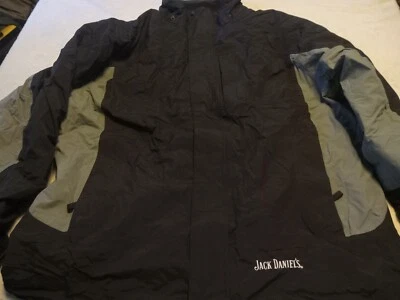 Chaqueta ligera Jack Daniels negra suave con cremallera completa para hombre talla XXL Foto 1 de 4