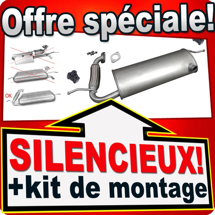UE-FABRICANT Silencieux Arriere pour Smart FORTWO (451) 1.0 dés 2010 MHD