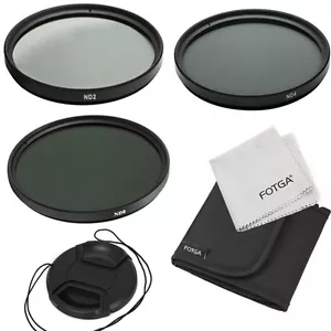 52mm Neutral Density ND2 ND4 ND8 ND 2 4 8 Lens Filter Cap Kit For 52 DSLR Camera - Picture 1 of 9